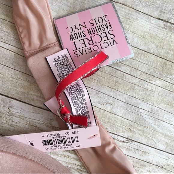 nwt VS Nude Tan Dream Angels Padded Demi Bra - Picture 4 of 5